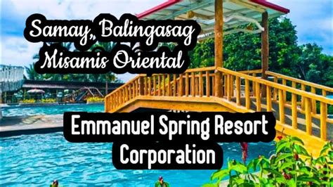 spring resort in misamis oriental|Emmanuel's Spring Resort Corporation .